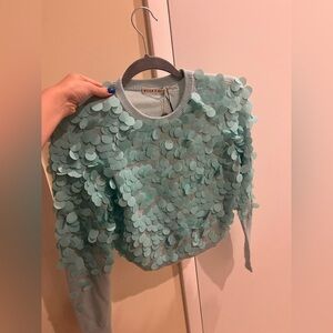 Alice & Olivia sequin wool sweater